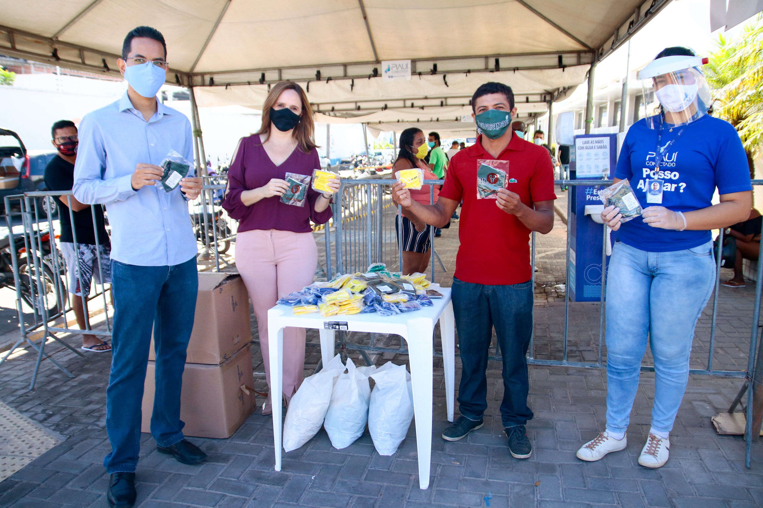 Cerca de 2.500 máscaras serão doadas a entregadores de delivery