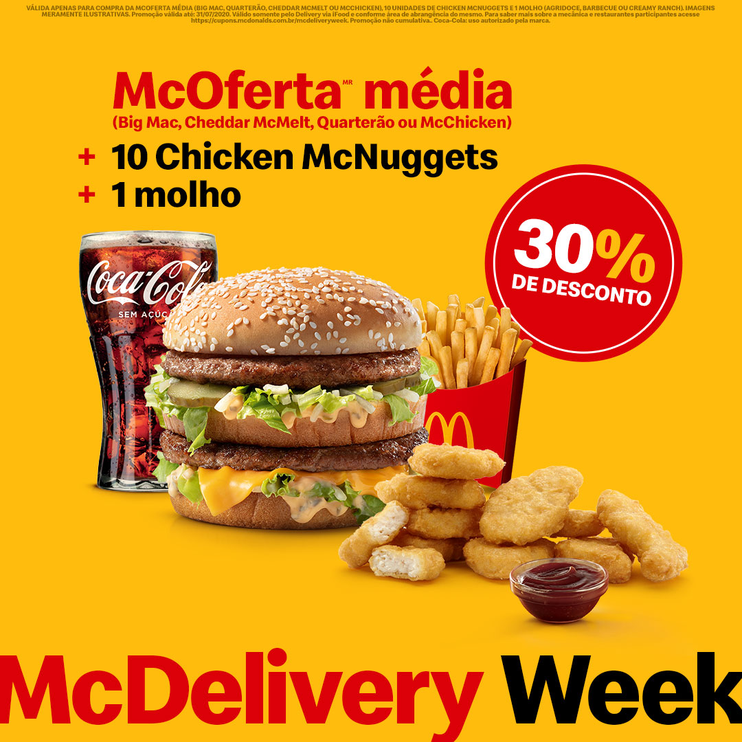 Méqui encerra julho com a McDelivery Week