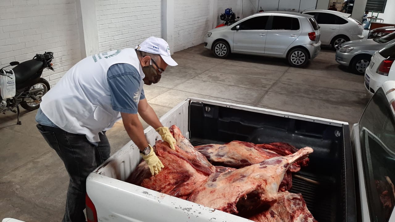 171 kg de carne clandestina  são apreendidos pela Vigilância Sanitária em Teresina