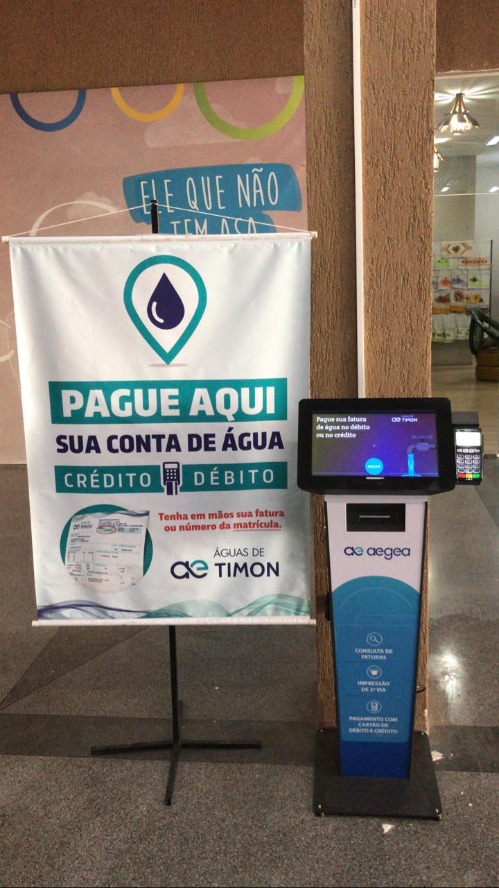 Águas de Timon instala terminal de autoatendimento em shopping