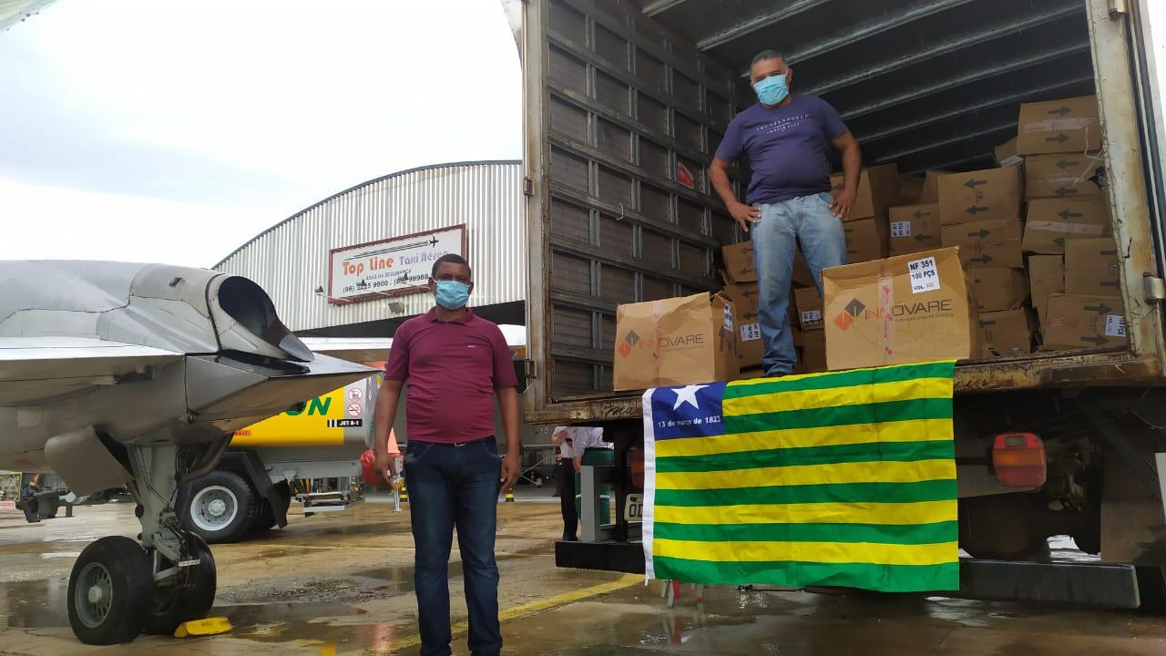 Governo do Piauí cede EPIs e testes rápidos da Covid-19 para o Amazonas