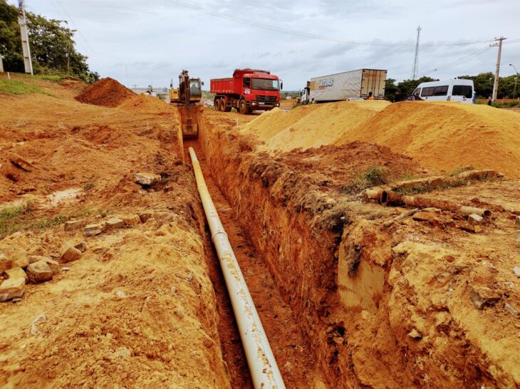 Águas de Teresina inicia obra para remanejar adutora na BR 316