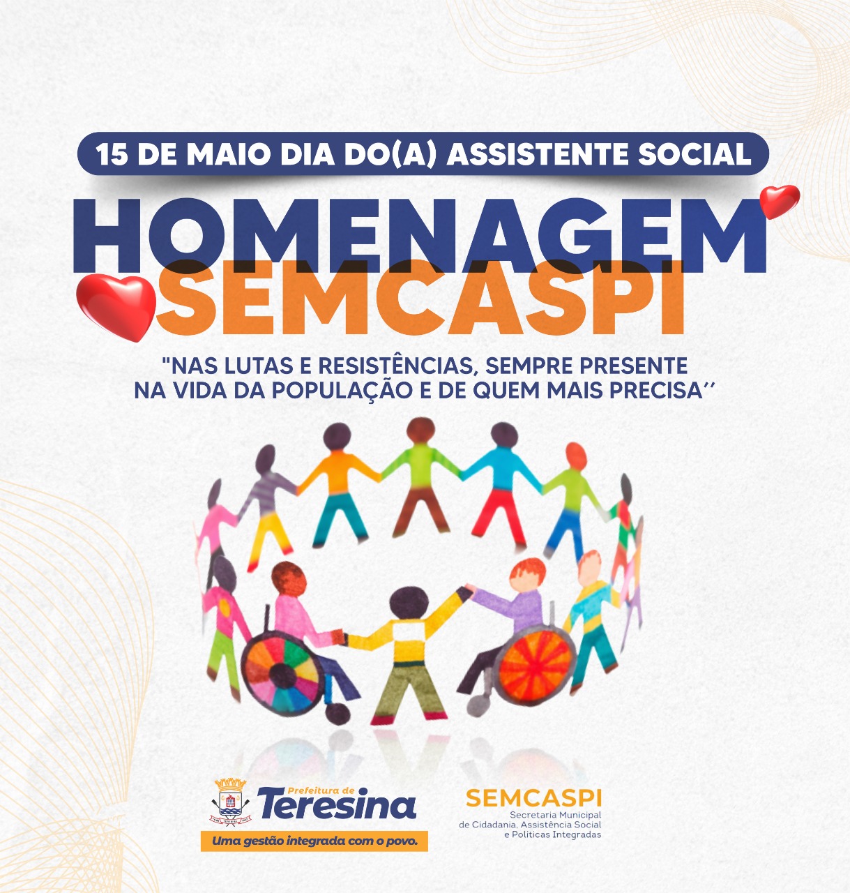 Semcaspi realiza programação em comemoração ao dia do (a) assistente social de Teresina