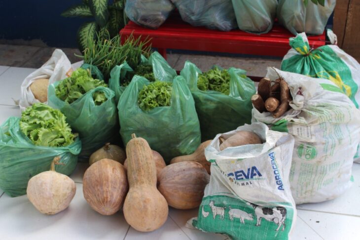 SAF entrega produtos da agricultura familiar em abrigo de idosas