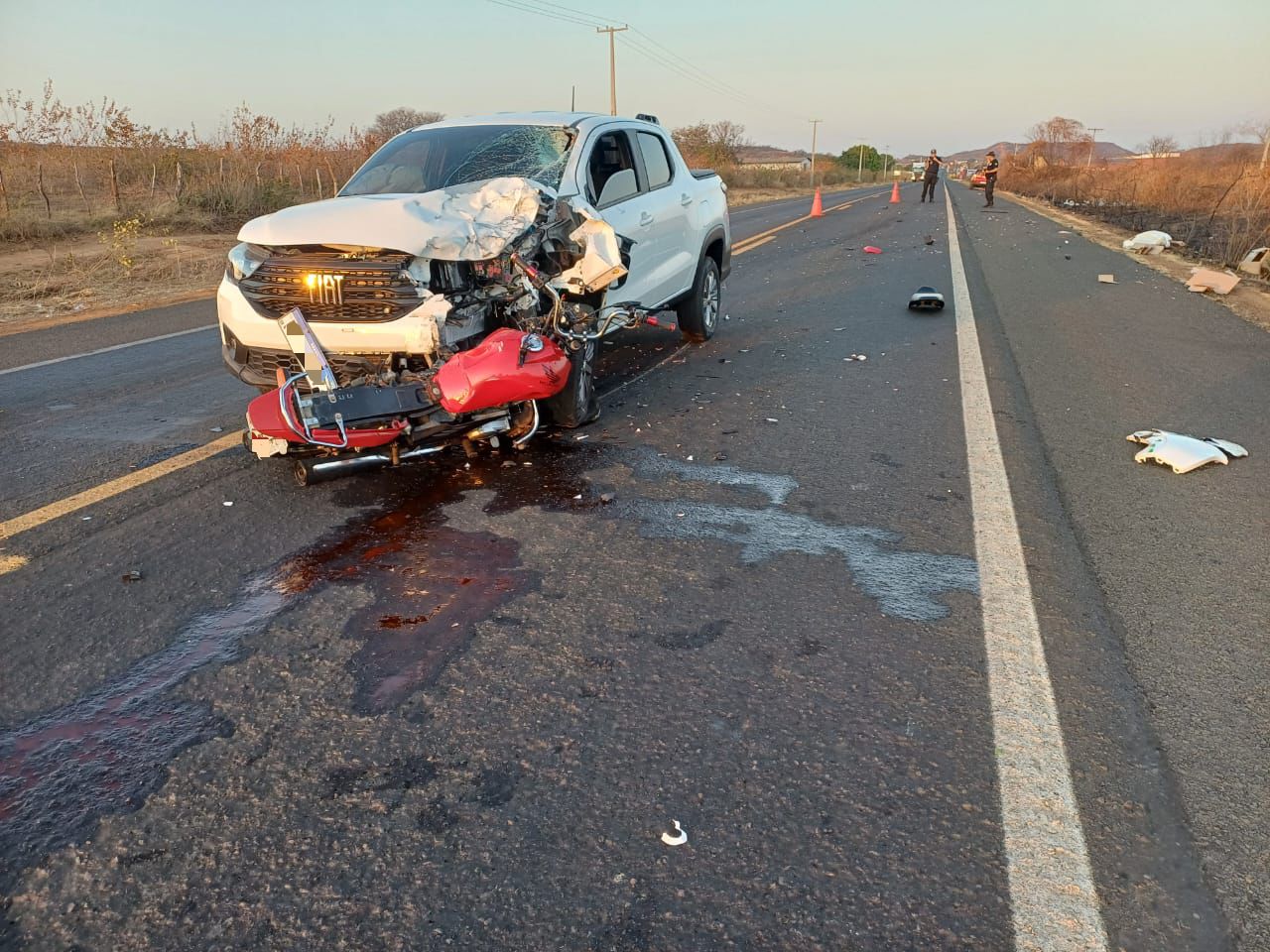 Condutor faz ultrapassagem proibida e causa morte de motociclista na BR 230 em Oeiras