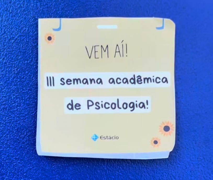 Setembro Amarelo: Estácio realiza III Semana Acadêmica de Psicologia